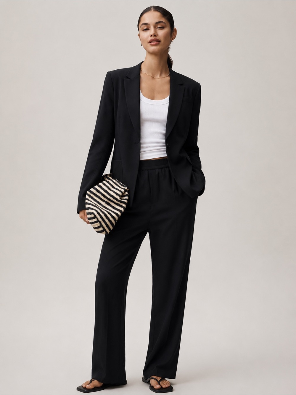 J. Crew | Black Helena Blazer City Twill Tailored Women's Blazer ~ US 10